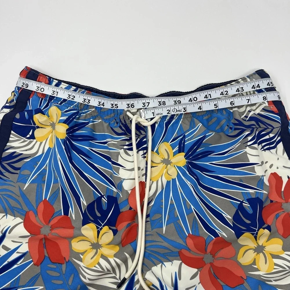 Tommy Bahama Swim Trunks Men's Large Naples Prickly Pear Palms Tropical Hawaiian